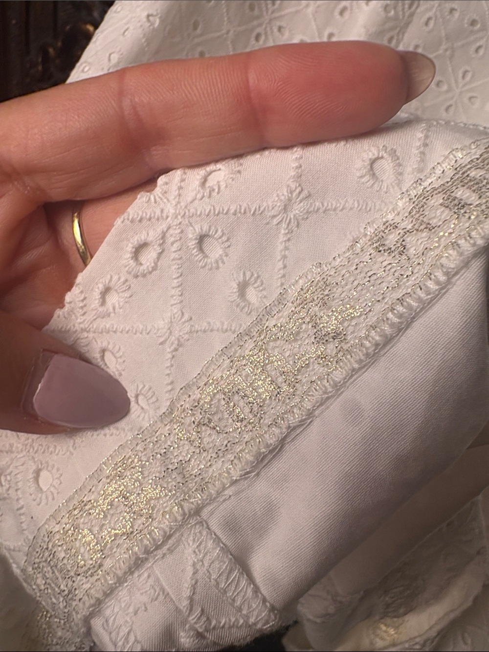 Lilly Pulitzer Daniela Crisp White Eyelet Puff Sleeve Mini Dress EUC Size 8 - Picture 16 of 17